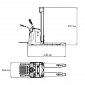 Чертеж Штабелер Aurora Forklift MB20-Li
