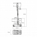 Чертеж Комплектовщик заказов Aurora Forklift OPSM, 90+150 кг, Li-ion