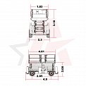 Чертеж Ножничный подъемник LGMG SR1623D 