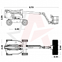 Чертеж Подъемник с шарнирно-сочлененной стрелой AURORA AB18EJ 