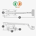 Чертеж Телескопический подъемник Dingli BT24HRT