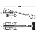 Чертеж Телескопический подъемник AURORA TB22J Plus 