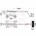 Чертеж Коленчатый подъемник AURORA AB26J PLUS