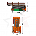 Чертеж Ножничный подъемник Dingli JCPT3514DC