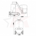 Чертеж Мачтовый подъемник Dingli AMWP11.5-8100