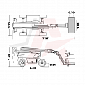 Чертеж Телескопический подъемник Dingli BT16CRT