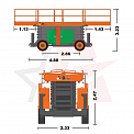 Чертеж Ножничный подъемник Dingli JCPT1823DCL2