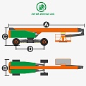 Чертеж Телескопический подъемник Dingli BT36ERT
