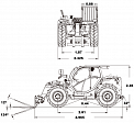 Чертеж Телескопический погрузчик Heli 41THCJ07-QLH (3 GEN)