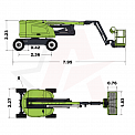 Чертеж Коленчатый подъемник ZOOMLION ZA16J