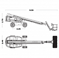Чертеж Телескопический подъемник AURORA TB20J Plus (TB660J Plus)