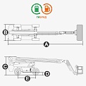 Чертеж Телескопический подъемник Dingli BT30HRT