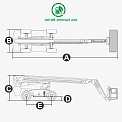Чертеж Телескопический подъемник Dingli BT26ERT