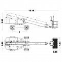 Чертеж Телескопический подъемник Sinoboom TB26C 