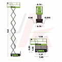 Чертеж Ножничный подъемник ZOOMLION ZS0607DC-LI