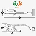 Чертеж Телескопический подъемник Dingli BT34HRT