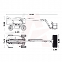 Чертеж Коленчатый подъемник Sinoboom AB22J PLUS