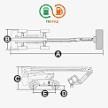 Чертеж Телескопический подъемник Dingli BT26SHRT