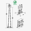 Чертеж Мачтовый подъемник Dingli GTWY12.5-2100