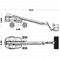 Чертеж Телескопический подъемник AURORA TB26J Plus 