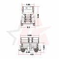 Чертеж Ножничный подъемник LGMG SR1323D 