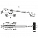 Чертеж Телескопический подъемник Sinoboom TB26EJ PLUS