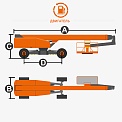 Чертеж Телескопический подъемник Dingli BT44RT